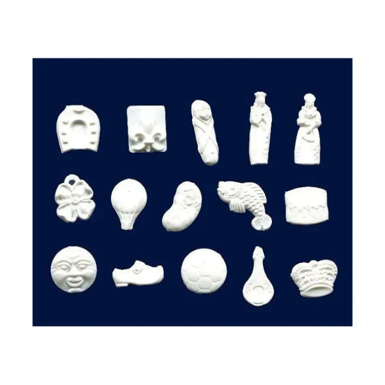 Fèves Baigneurs Plastique Blanc x144