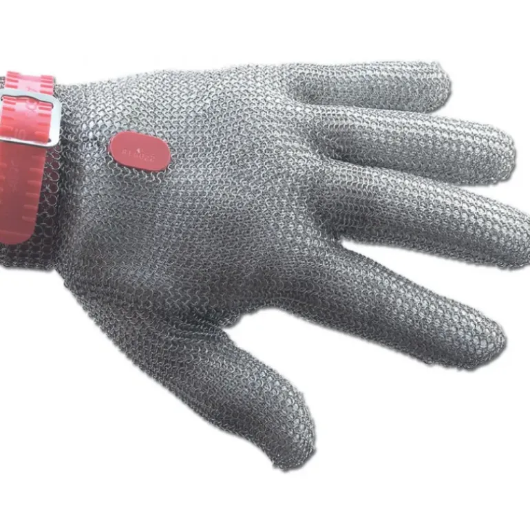 Gant de Protection en Cotte de Maille M Rouge Arcos