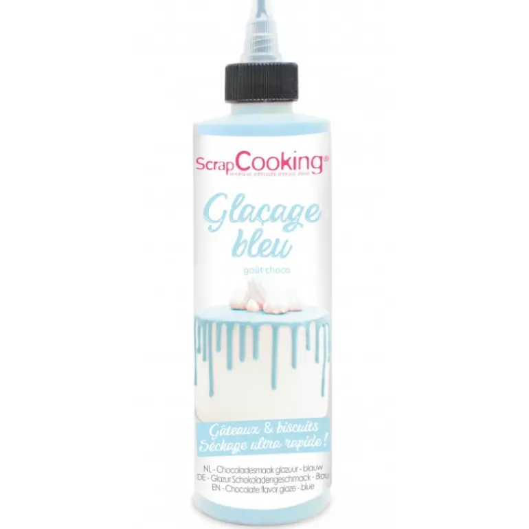 Glaçage Bleu goût Chocolat 130 g Scrapcooking