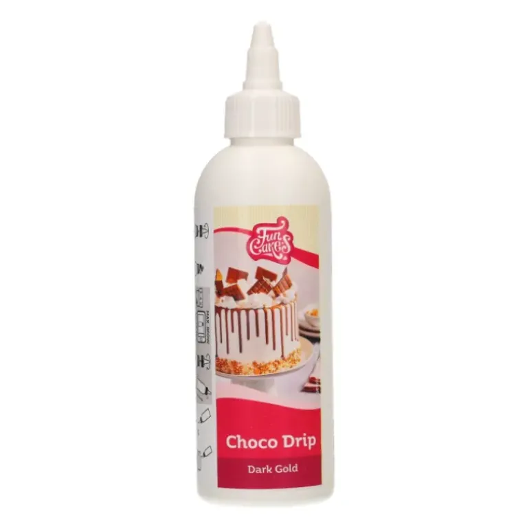 Glaçage Choco Drip Or 180 g Funcakes