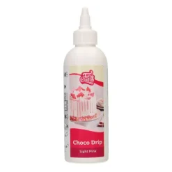 Glaçage Choco Drip Rose Clair 180 g Funcakes