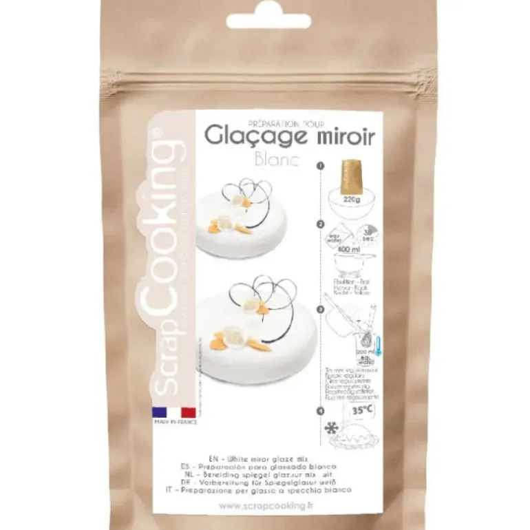Glaçage miroir Blanc 220g Scrapcooking