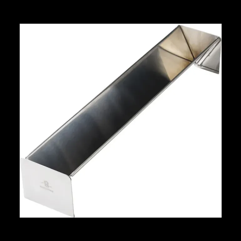 Gouttière à Bûche Triangulaire Inox 50 x 9 cm