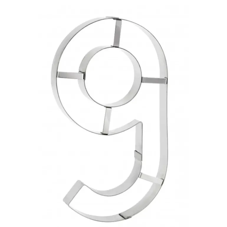 Grand Emporte Pièce Inox Chiffre 6 ou 9 32x18 cm (x1)