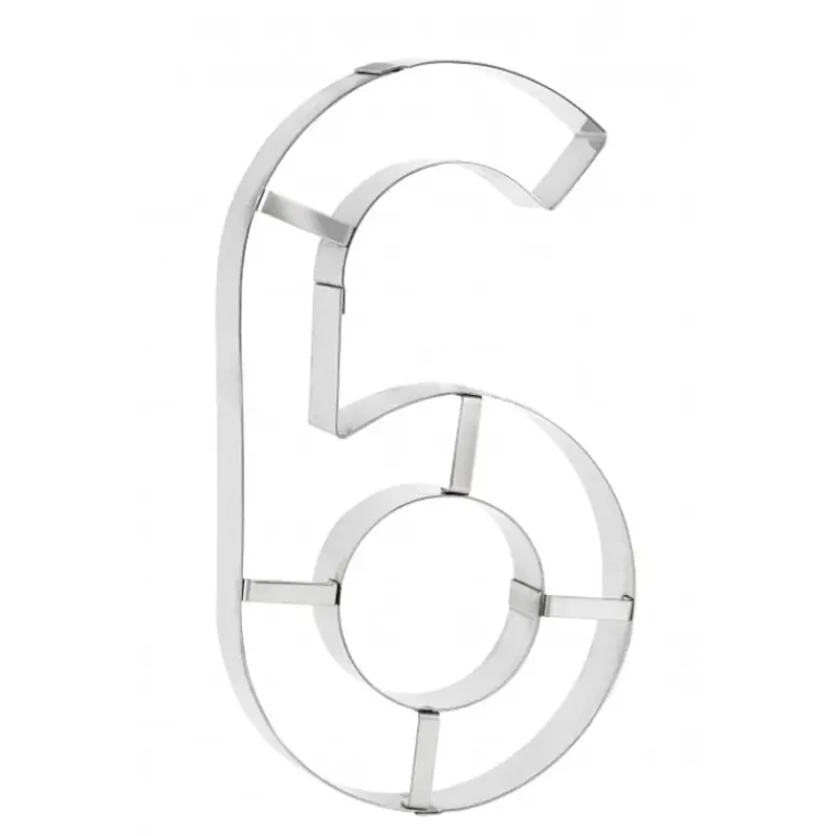 Grand Emporte Pièce Inox Chiffre 6 ou 9 32x18 cm (x1)
