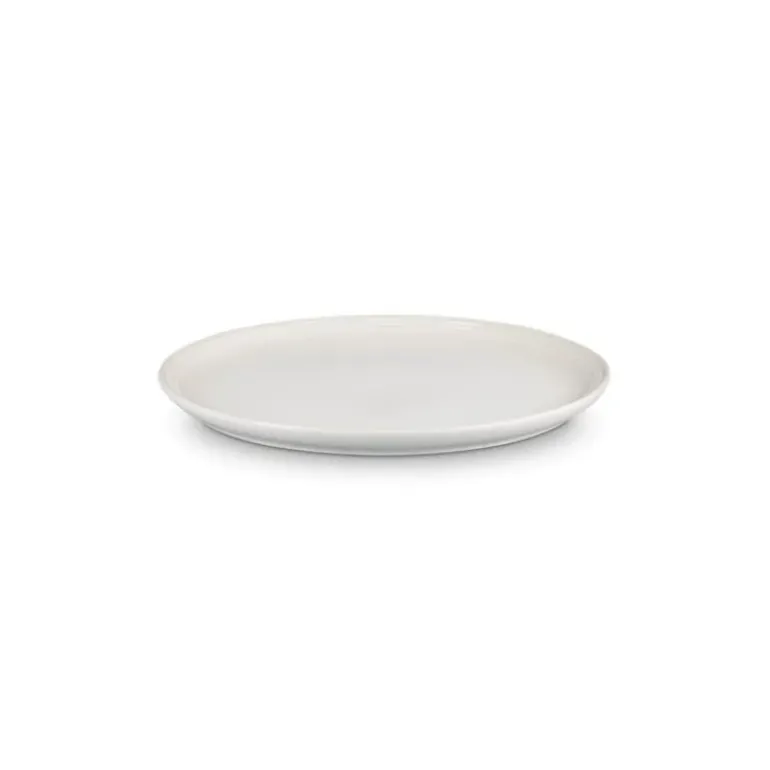 Grande Assiette en Céramique Cocon 27 cm Meringue Le Creuset