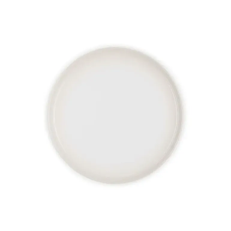 Grande Assiette en Céramique Cocon 27 cm Meringue Le Creuset