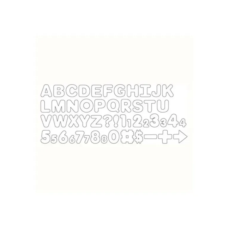 Grands Emporte Pièce Lettres et Chiffres (x50) Wilton