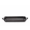 Gril en Fonte Rectangulaire 32 cm Noir Mat Le Creuset