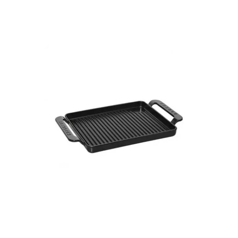 Gril en Fonte rectangulaire 35 x 22 cm Noir Mat Chasseur