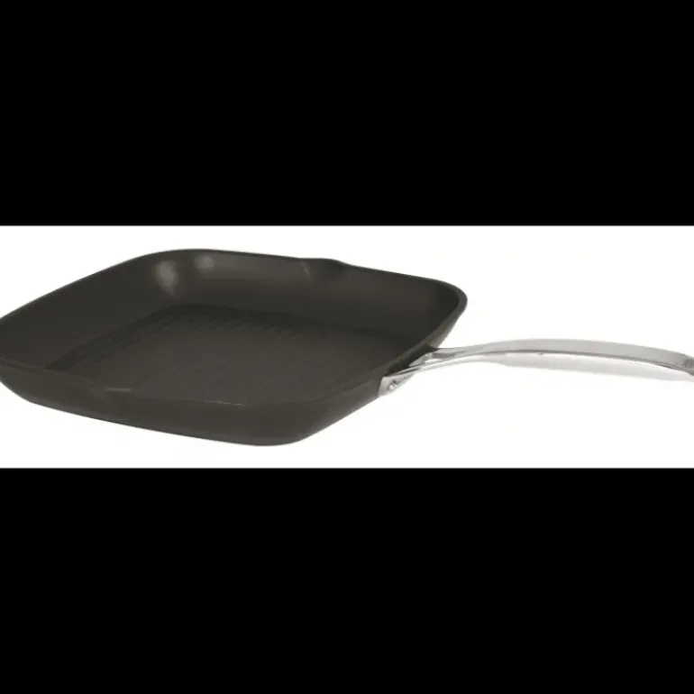 Grill Carré Castel'Pro 28 cm Poignée Fixe Ultralu Cristel
