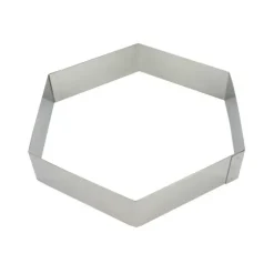 Hexagone à Mousse Inox 14 cm x H 4,5 cm Mallard