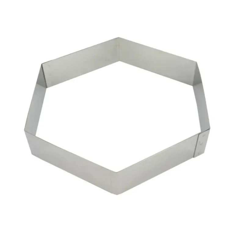 Hexagone à Mousse Inox 14 cm x H 4,5 cm Mallard