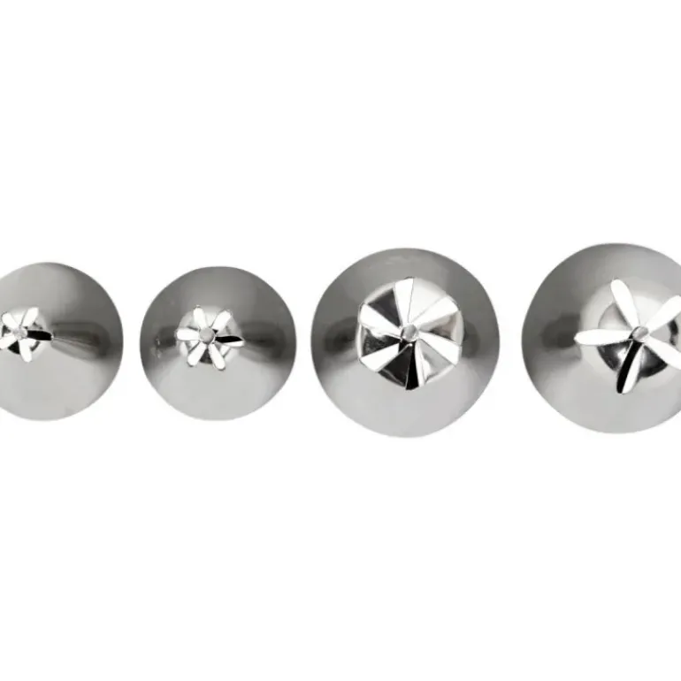 Kit 4 Douilles Pâtissières Inox Fleurs Wilton