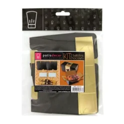 Kit Ballotin Noir et Or Patisdécor (x2)