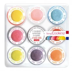 Kit Colorant Alimentaire en Poudre 15,8 g (x9) Scrapcooking