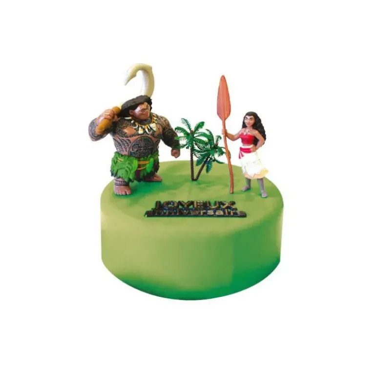 Kit Décor Gâteau Vaiana (4 pièces)