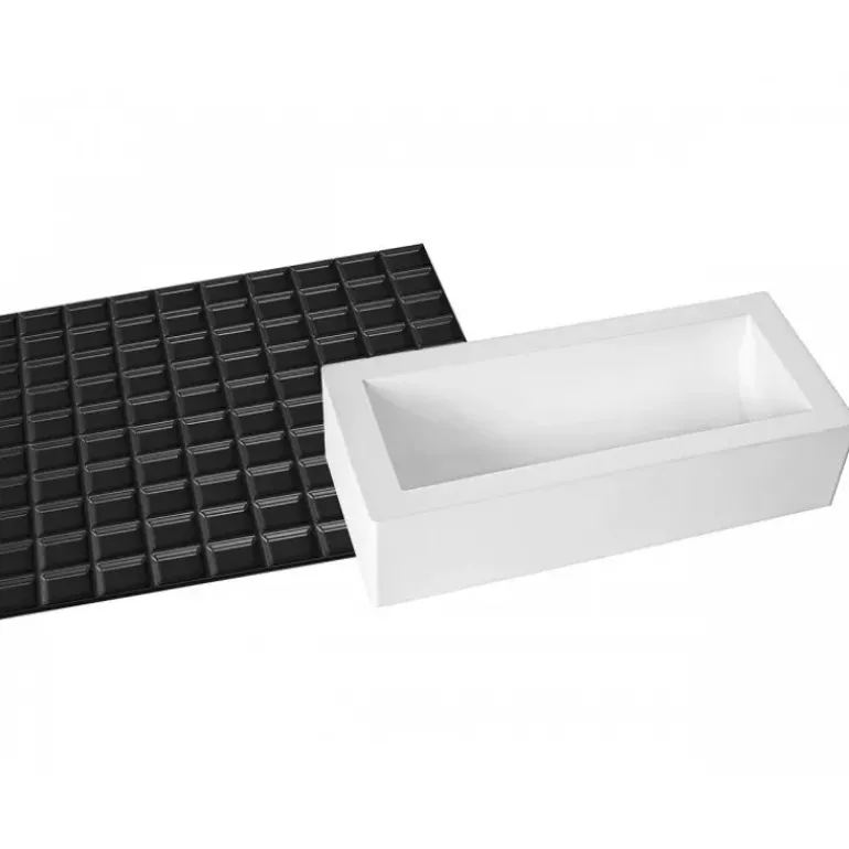 Kit Moule à Bûche et Tapis Décor Tablette de Chocolat SilikoMart Professional