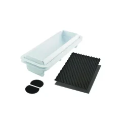 Kit Moule à Bûche Torsade Plastique 25 x 8 cm x H 6,7 cm Silikomart Professional