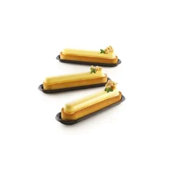 Kit Moule Silicone 6 Tartelettes Oblong 14,6 cm Silikomart Professional