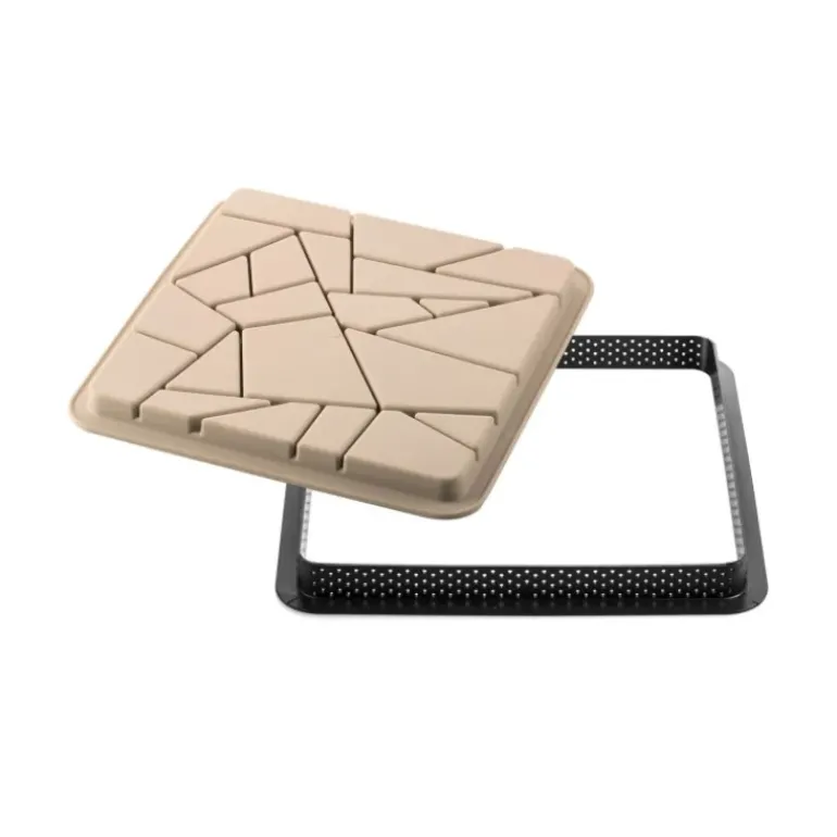 Kit Moule Tarte Carré Liberty 18 x H 2 cm Silikomart