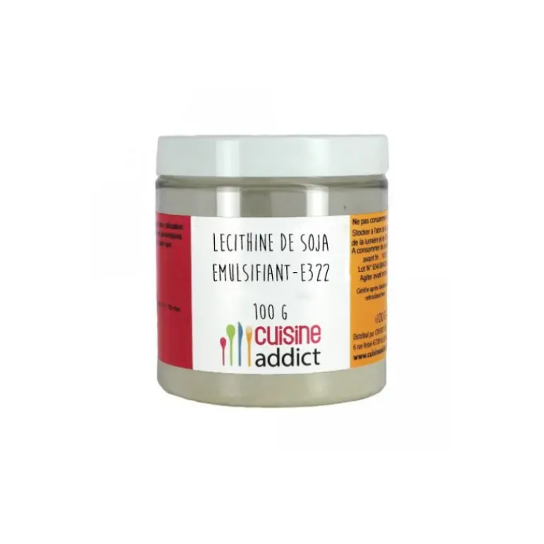 Lécithine de Soja E322 100 g Cuisineaddict
