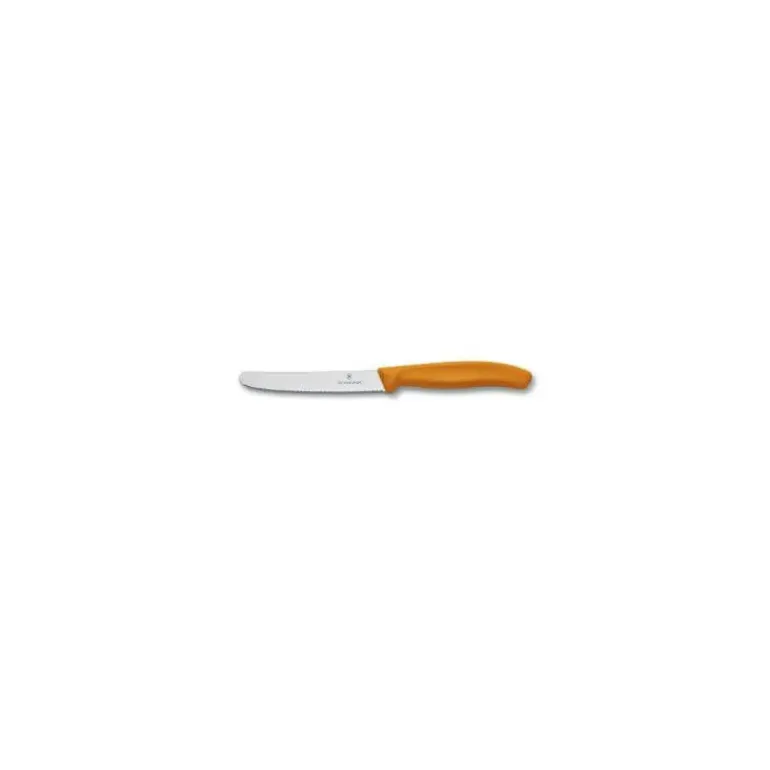 Lot 2 Couteaux à Tomate 11 cm Orange Swiss Classic Victorinox