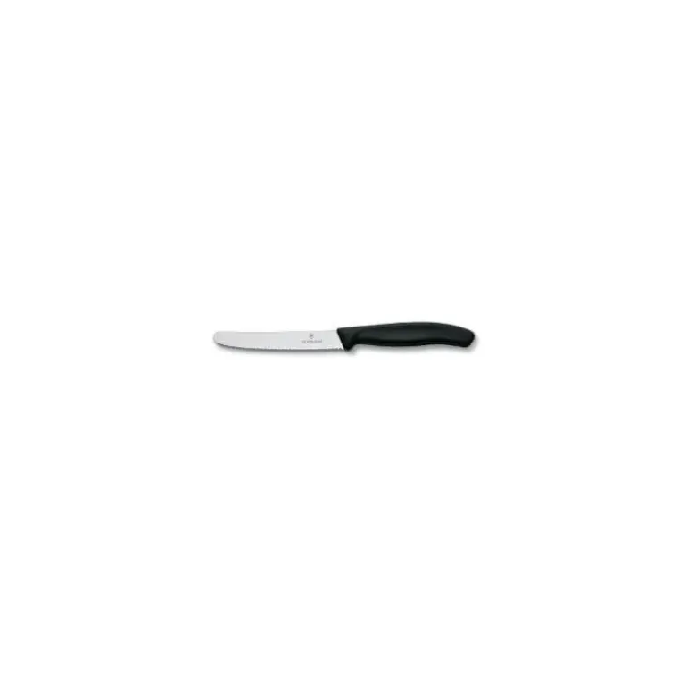 Lot 2 Couteaux à Tomate 11 cm Noir Swiss Classic Victorinox