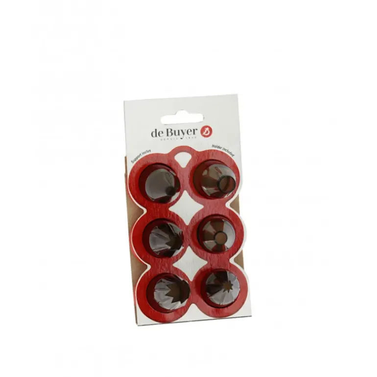 Lot 6 Douilles Tritan Cannelées et Unies De Buyer