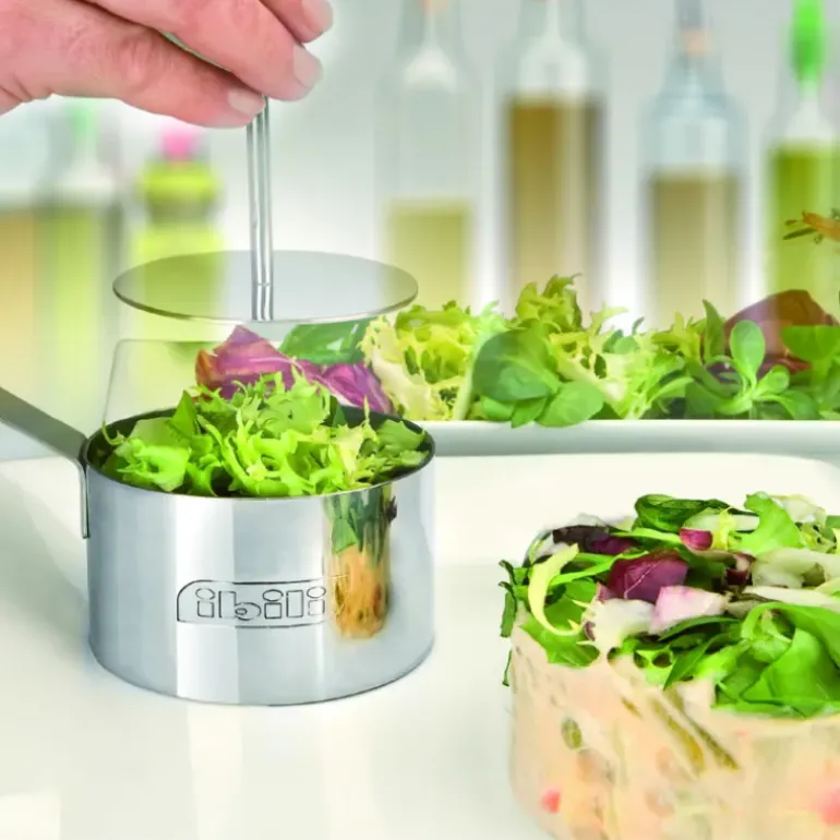 Lot Cercle Inox avec Poussoir Ø 7 / 8 et 10 cm (x3) Ibili