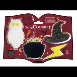 Lot de 4 Emporte-pièces Inox Sorcier Scrapcooking