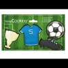 Lot de 4 Emporte-Pièces Inox Football Scrapcooking