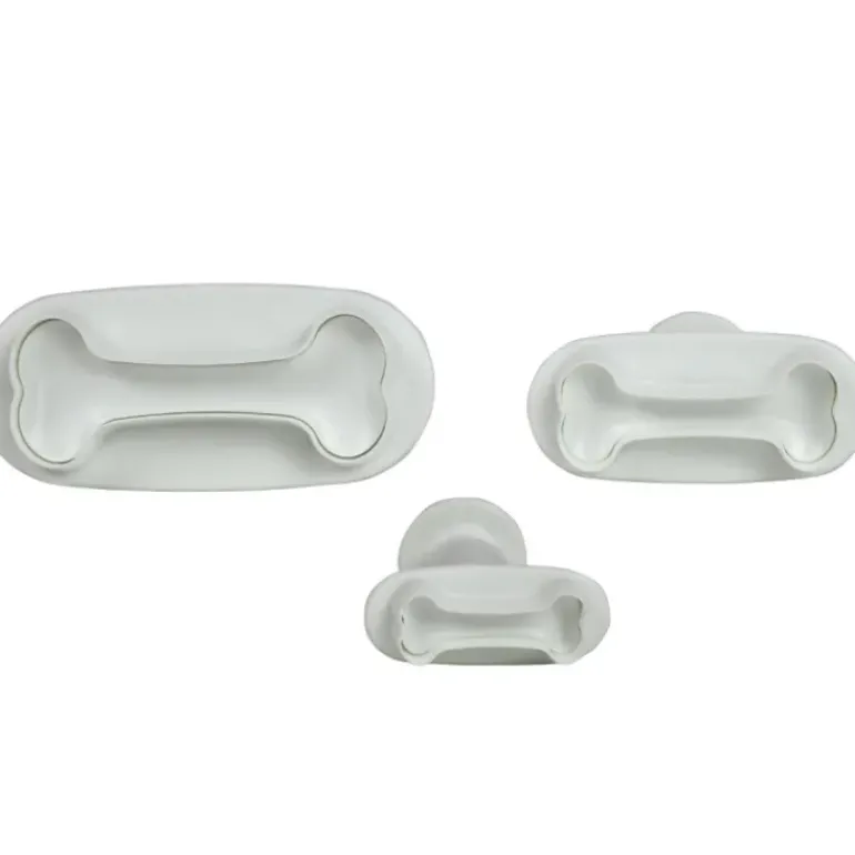 Lot de 3 Emporte-Pièces Os avec Poussoir PME