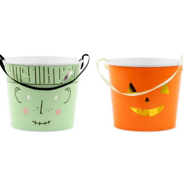 Lot de Seaux à Friandises Halloween Partydeco (x2)