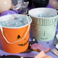 Lot de Seaux à Friandises Halloween Partydeco (x2)