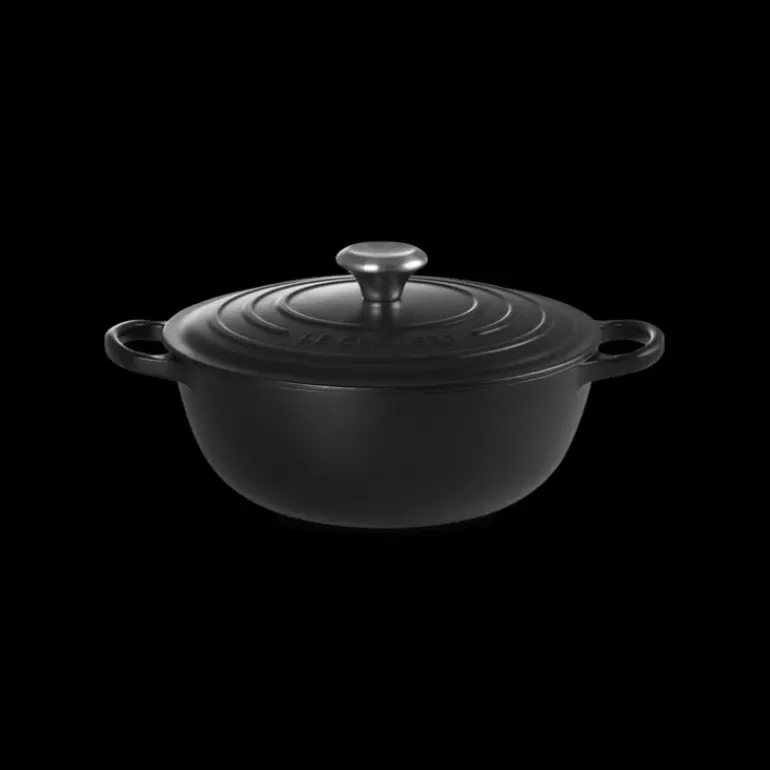 Marmite en fonte 26 cm Noir Mat Le Creuset Signature