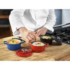 Mini Cocotte en Fonte Ronde 14 cm Rubis Chasseur