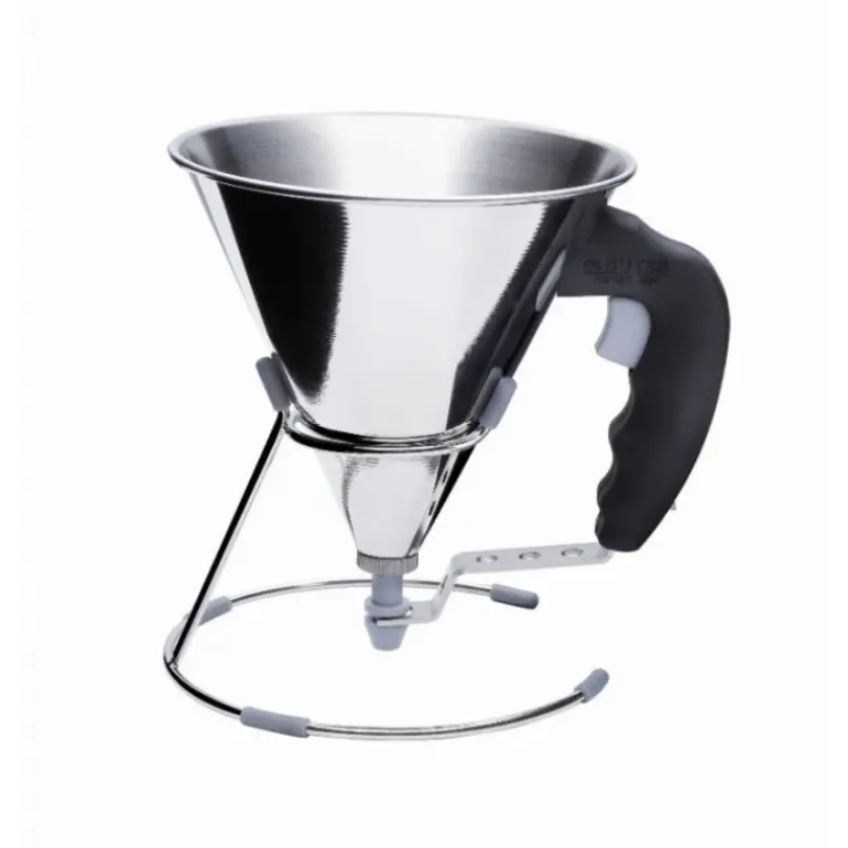 Mini Entonnoir à Piston Inox Noir KWIK De Buyer