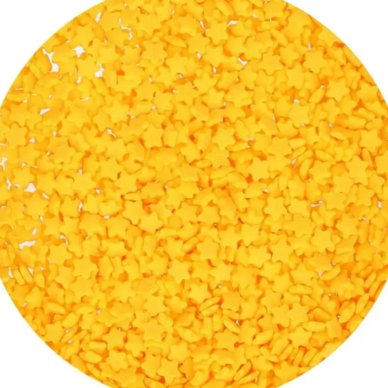 Mini Etoiles Jaunes en sucre 60 g Funcakes
