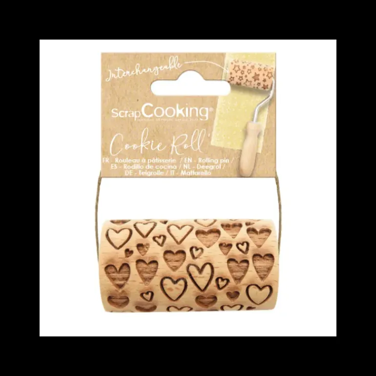 Mini Rouleau à Pâtisserie Empreinte Coeur 7 cm Scrapcooking