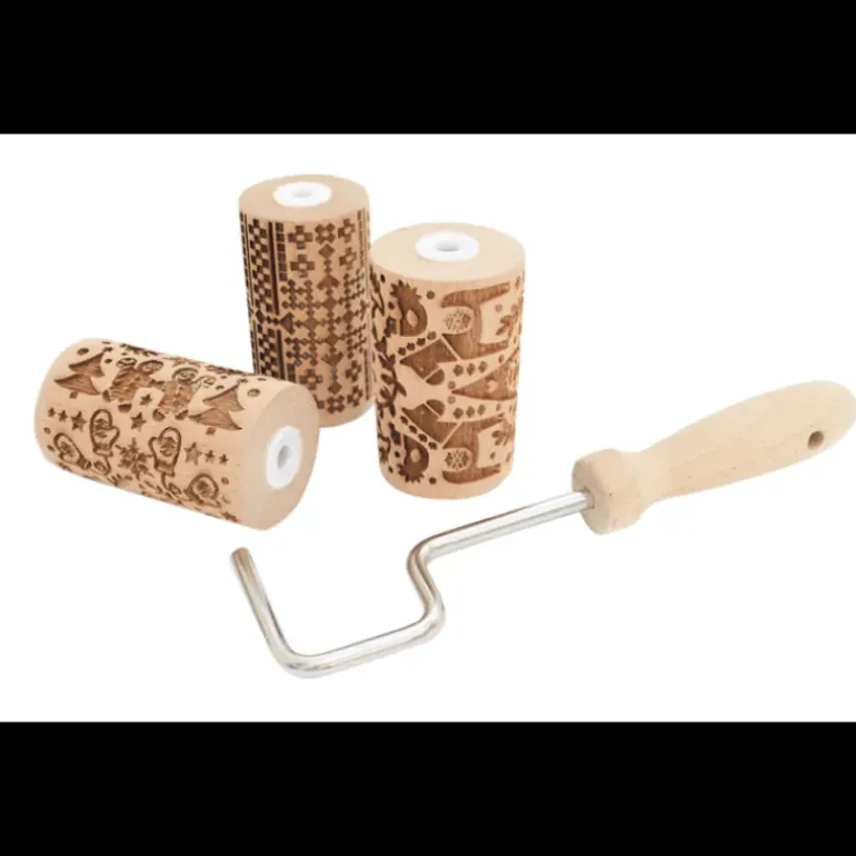 Mini Rouleau à Pâtisserie Empreinte Noël Interchangeable 7 cm (x3) Scrapcooking