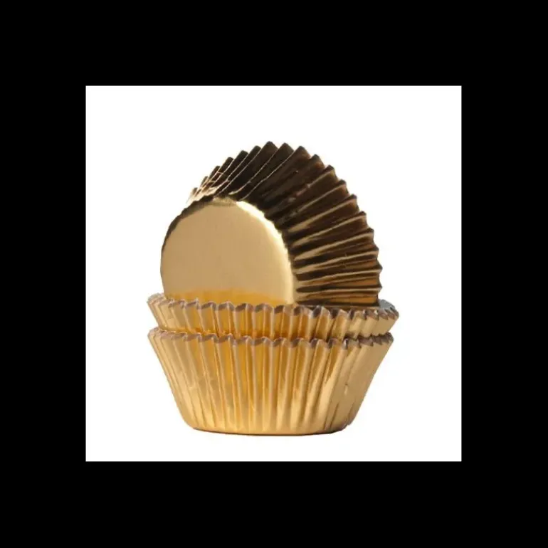 Mini-Caissettes Cupcakes Or (x36) House of Marie