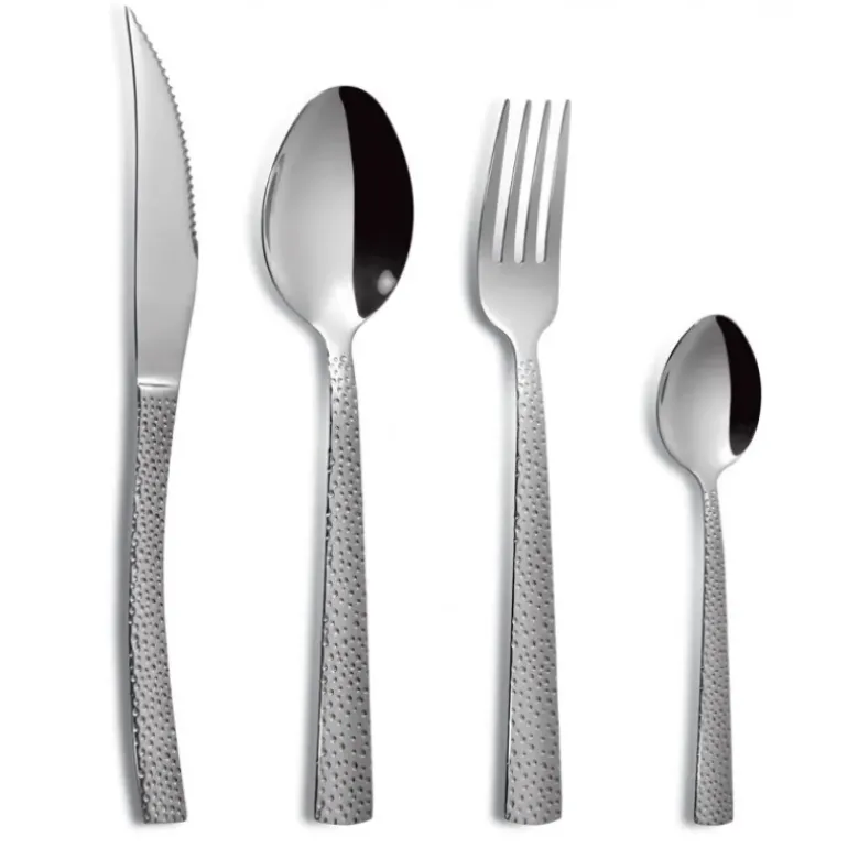 Ménagère 24 pièces Cheese (martelé) Inox 18% 3 mm Comas