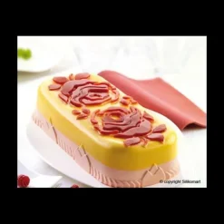 Moule à Cake Silicone avec Roses 300x145mm