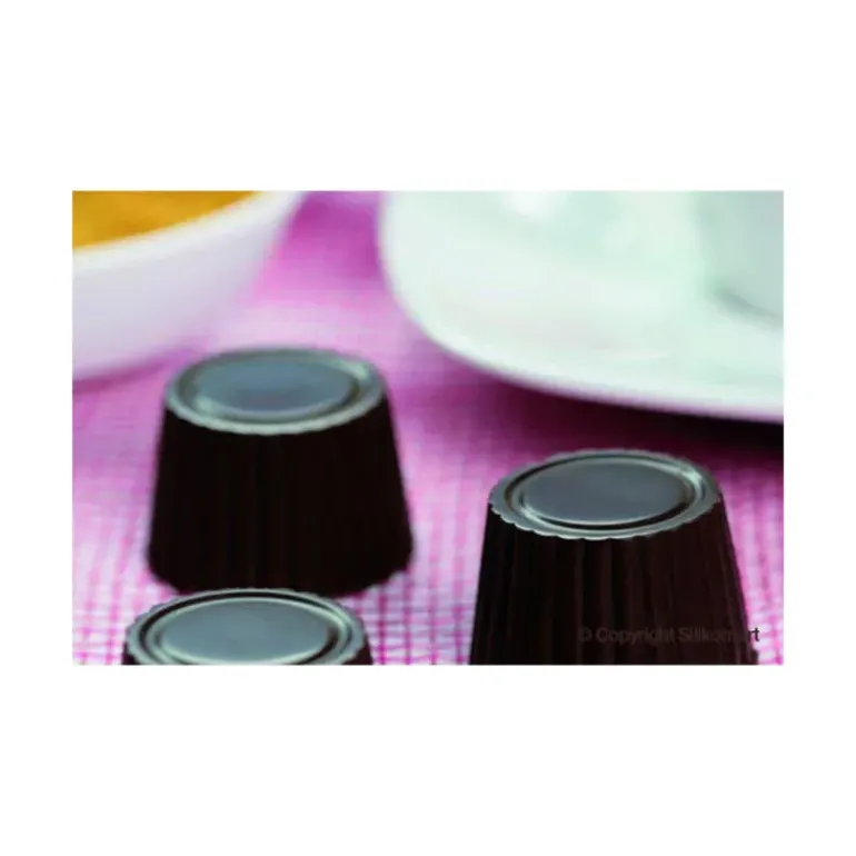 Moule à Chocolat 15 Ronds Nervurés Easy Choc - Silicone Spécial Chocolat
