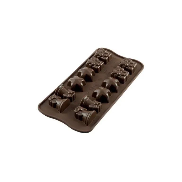 Moule à Chocolat 12 Sujets Noël Easy Choc - Silicone Spécial Chocolat