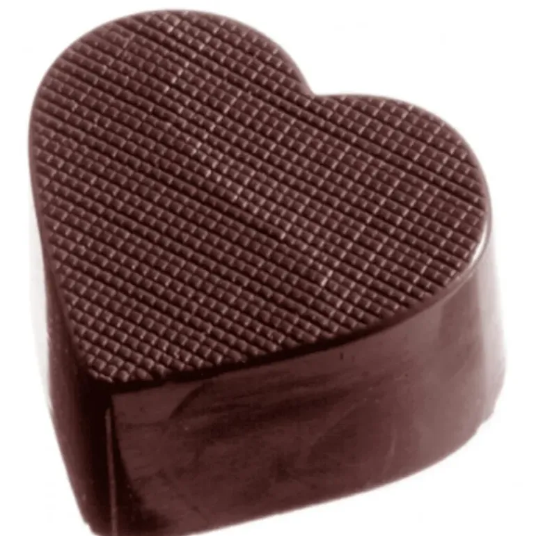 Moule à chocolat Cœur à Carreaux (x32) Chocolate World