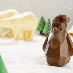 Moule à Chocolat Père Noël Origami 15 cm Barry