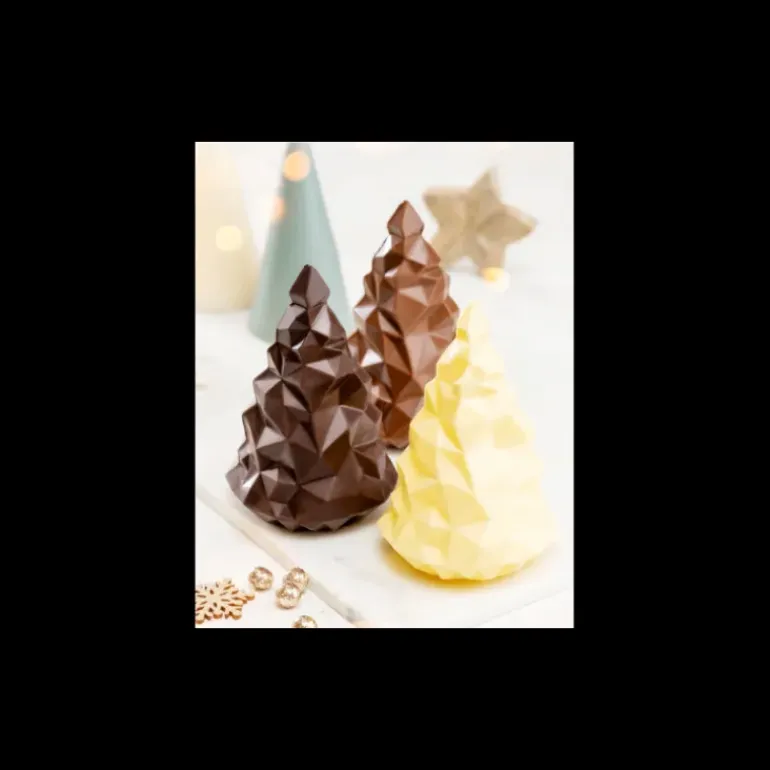 Moule à Chocolat Sapin Origami 13,9 x 9,4 cm (x2) Barry