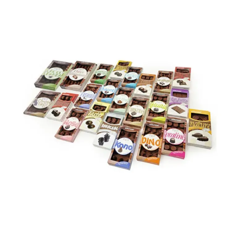 Moule à Chocolat Tablette Carrés Creux Easy Choc - Silicone Spécial Chocolat